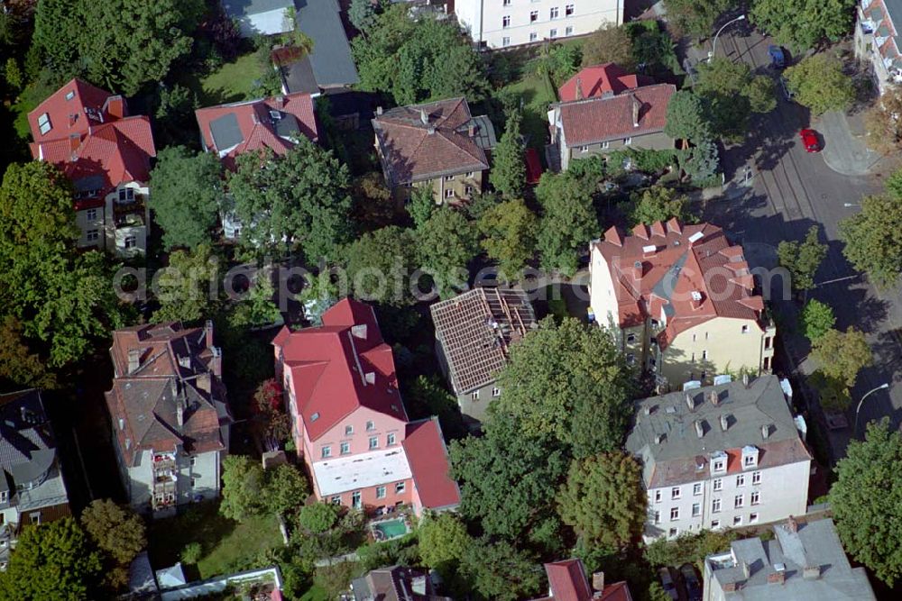 Berlin-Karlshorst from the bird's eye view: Blick auf das Wohngebiet Ehrlichstraße Ecke Stühliger Straße in Berlin-Karlshorst