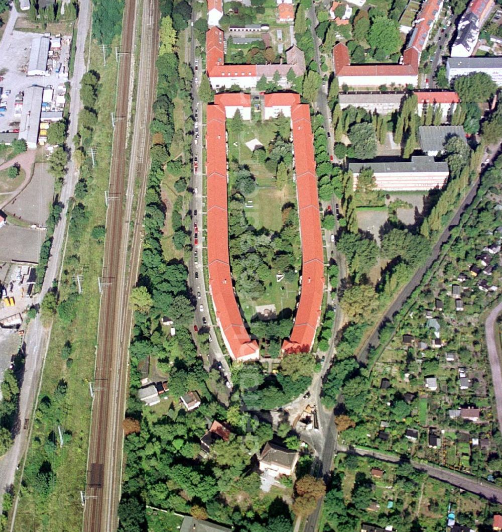 Berlin - Karlshorst from the bird's eye view: 