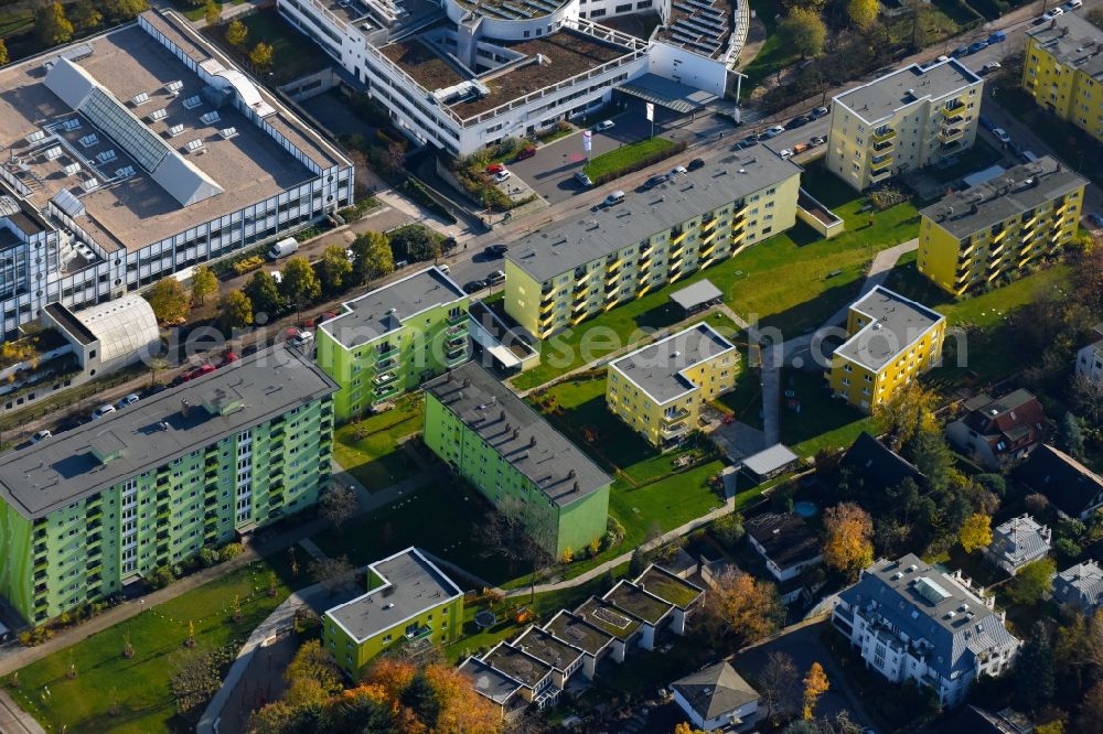 Aerial image Berlin - New building Kormoranweg in Berlin in Germany