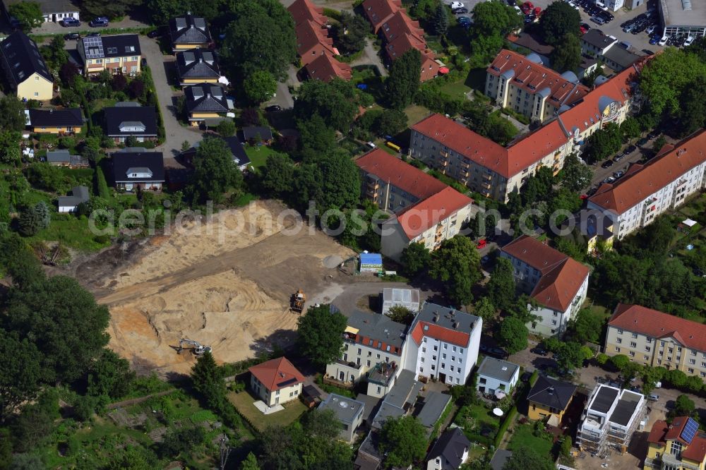 Aerial image Berlin Köpenick - This residential building construction site of Cardinal Place GmbH & Co. KG in Berlin Koepenick