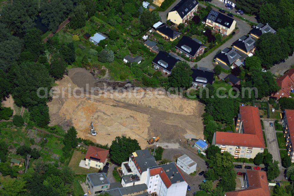 Aerial photograph Berlin Köpenick - This residential building construction site of Cardinal Place GmbH & Co. KG in Berlin Koepenick