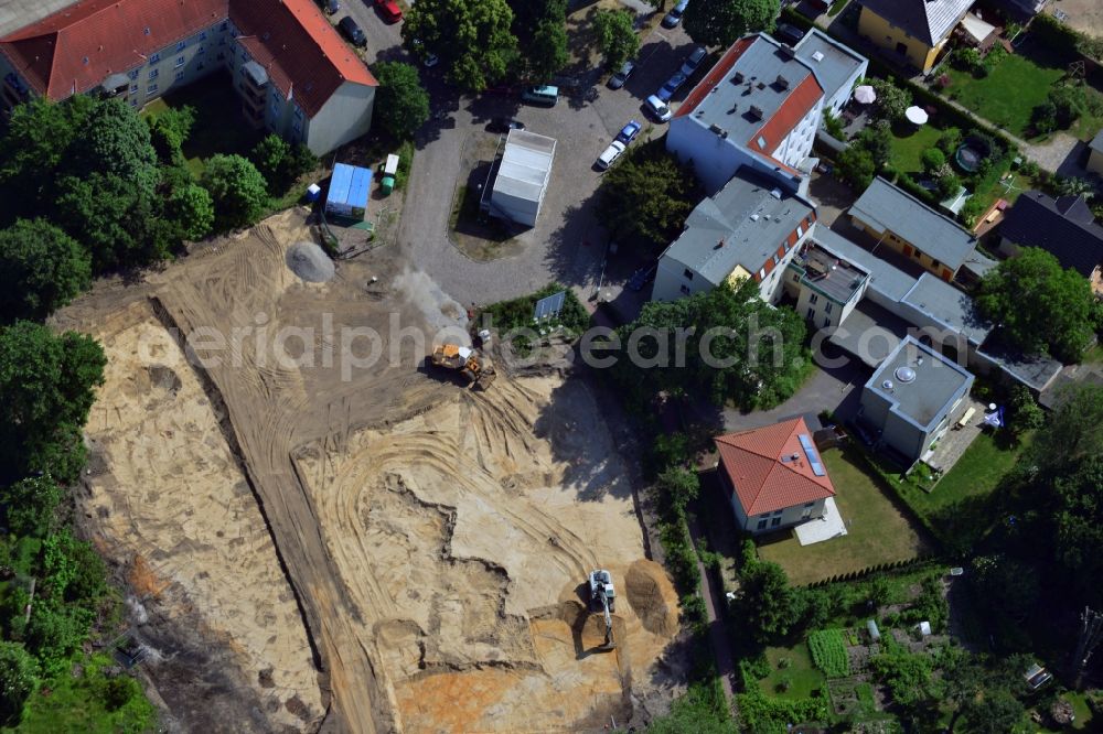 Aerial image Berlin Köpenick - This residential building construction site of Cardinal Place GmbH & Co. KG in Berlin Koepenick