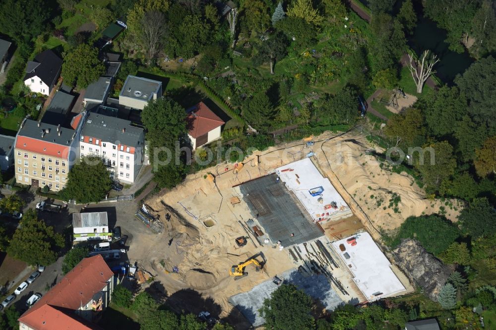 Berlin from above - This residential building construction site of Cardinal Place GmbH & Co. KG in Berlin Koepenick