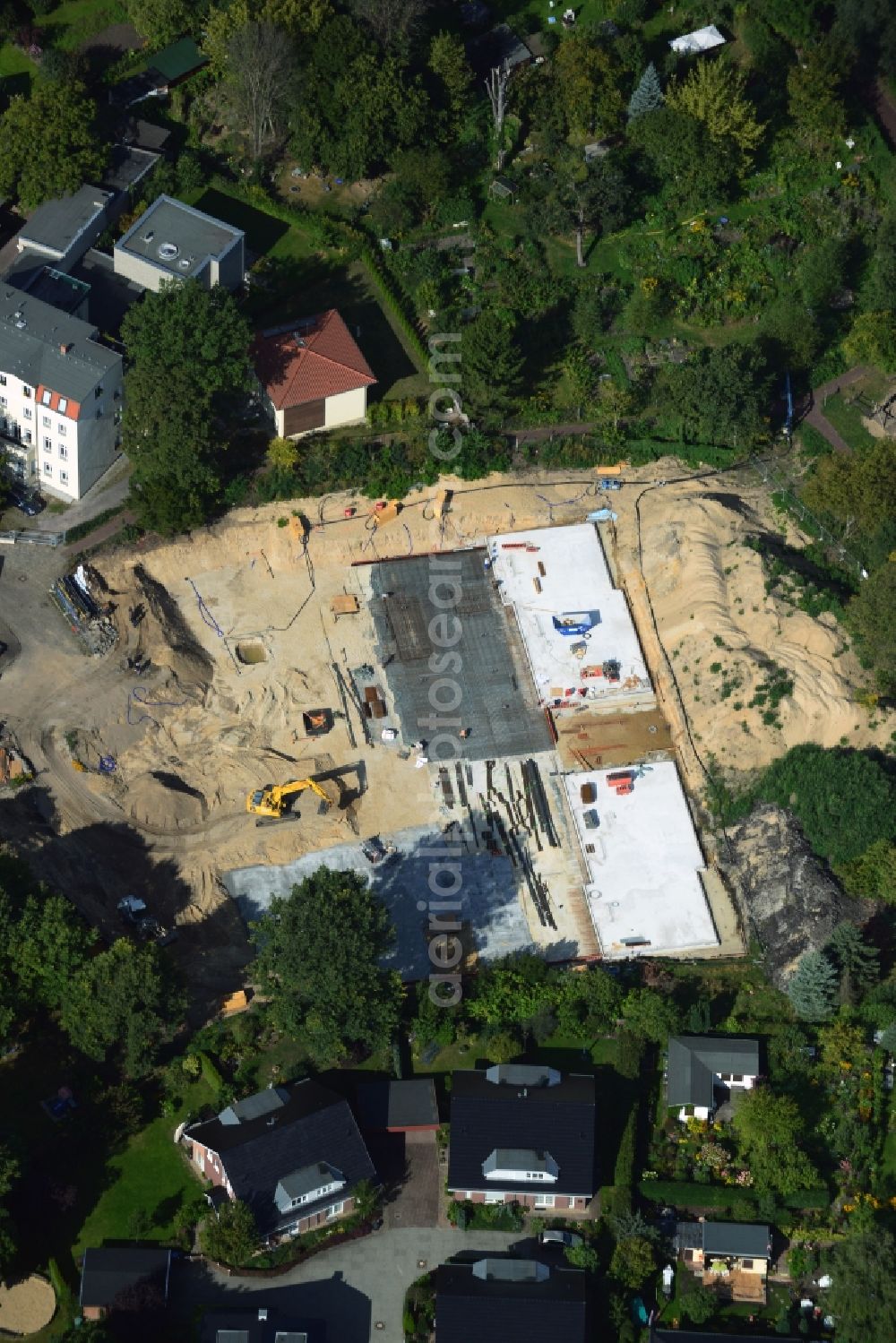 Aerial image Berlin - This residential building construction site of Cardinal Place GmbH & Co. KG in Berlin Koepenick