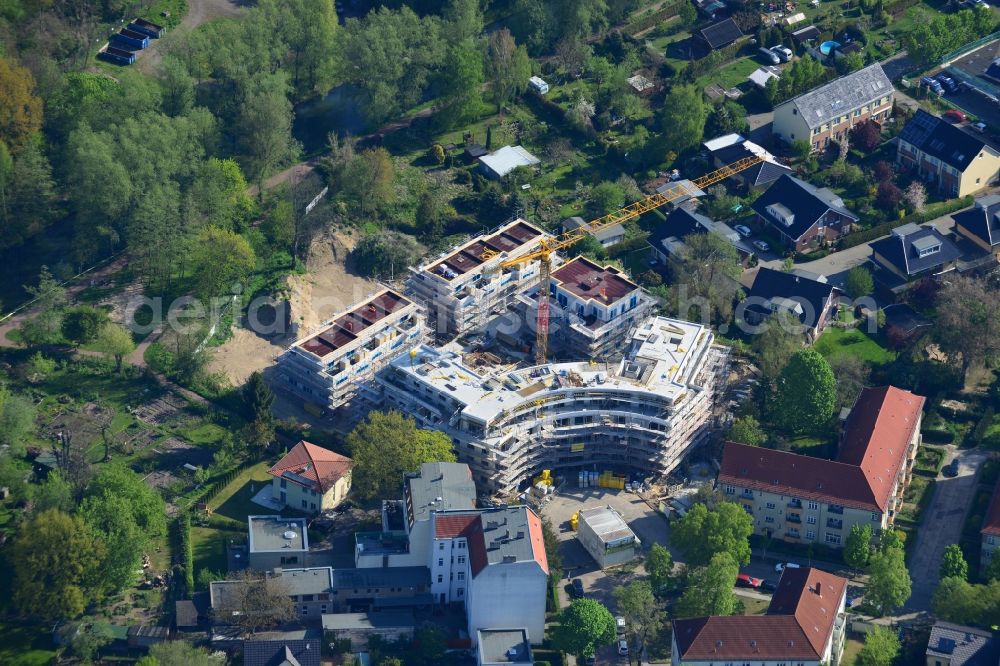 Aerial photograph Berlin - This residential building construction site of Cardinal Place GmbH & Co. KG in Berlin Koepenick