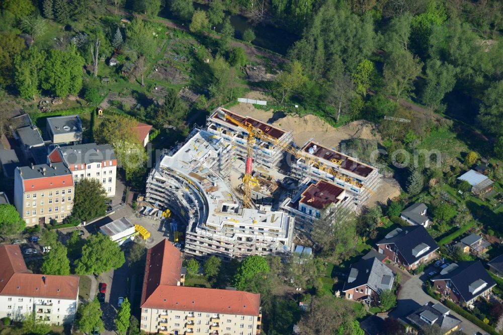 Berlin from above - This residential building construction site of Cardinal Place GmbH & Co. KG in Berlin Koepenick