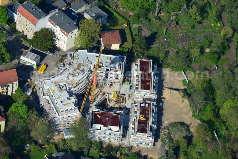 Berlin from the bird's eye view: This residential building construction site of Cardinal Place GmbH & Co. KG in Berlin Koepenick