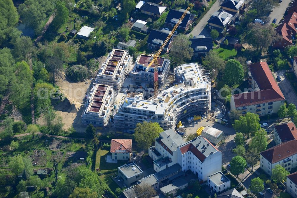 Aerial image Berlin - This residential building construction site of Cardinal Place GmbH & Co. KG in Berlin Koepenick