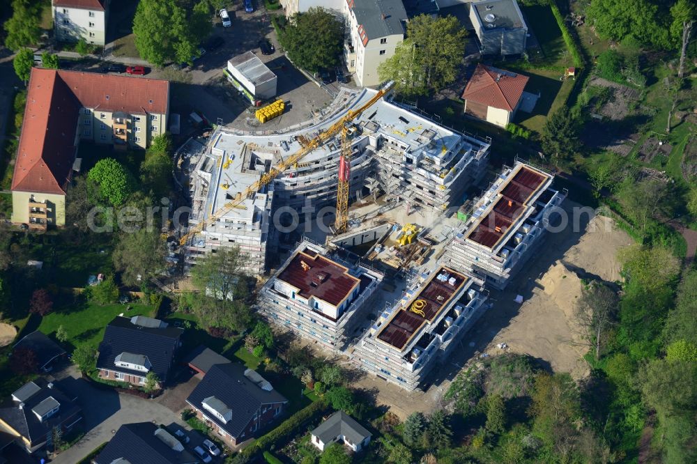 Berlin from above - This residential building construction site of Cardinal Place GmbH & Co. KG in Berlin Koepenick