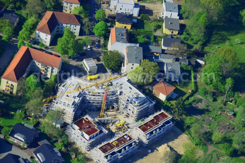 Berlin from above - This residential building construction site of Cardinal Place GmbH & Co. KG in Berlin Koepenick