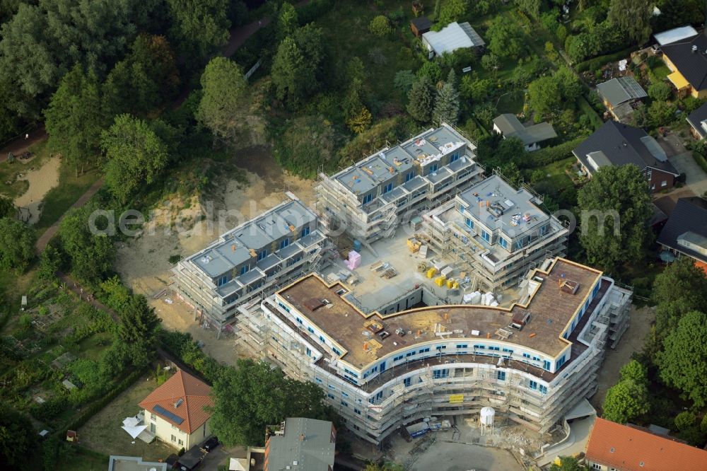 Berlin from above - This residential building construction site of Cardinal Place GmbH & Co. KG in Berlin Koepenick