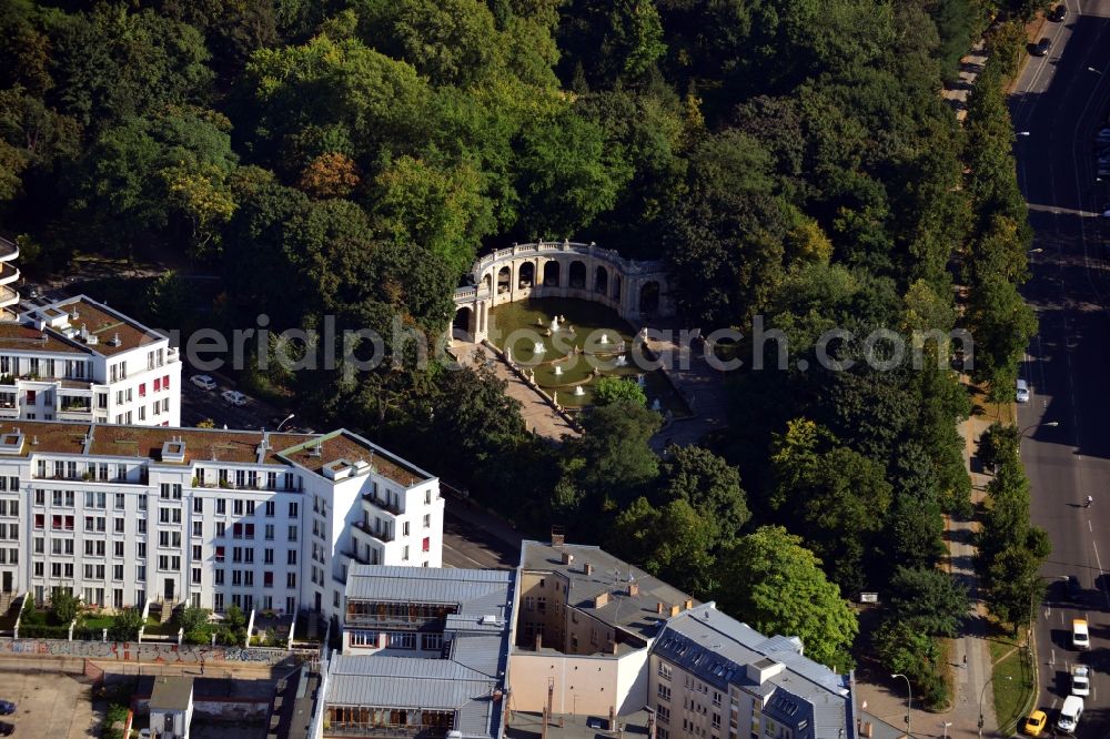 Berlin Friedrichshain from the bird's eye view: House - new development area in the district of Friedrichshain, Prenzlauer gardens of Berlin