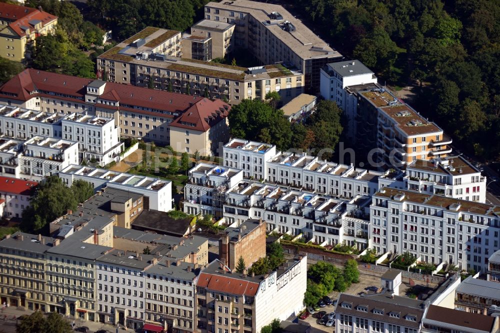 Aerial image Berlin Friedrichshain - House - new development area in the district of Friedrichshain, Prenzlauer gardens of Berlin