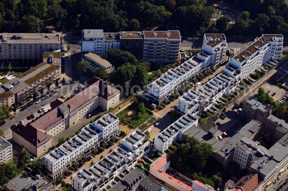 Aerial photograph Berlin Friedrichshain - House - new development area in the district of Friedrichshain, Prenzlauer gardens of Berlin