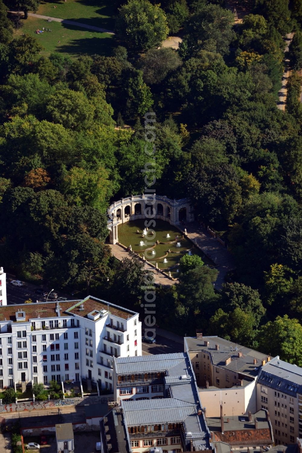 Aerial photograph Berlin Friedrichshain - House - new development area in the district of Friedrichshain, Prenzlauer gardens of Berlin