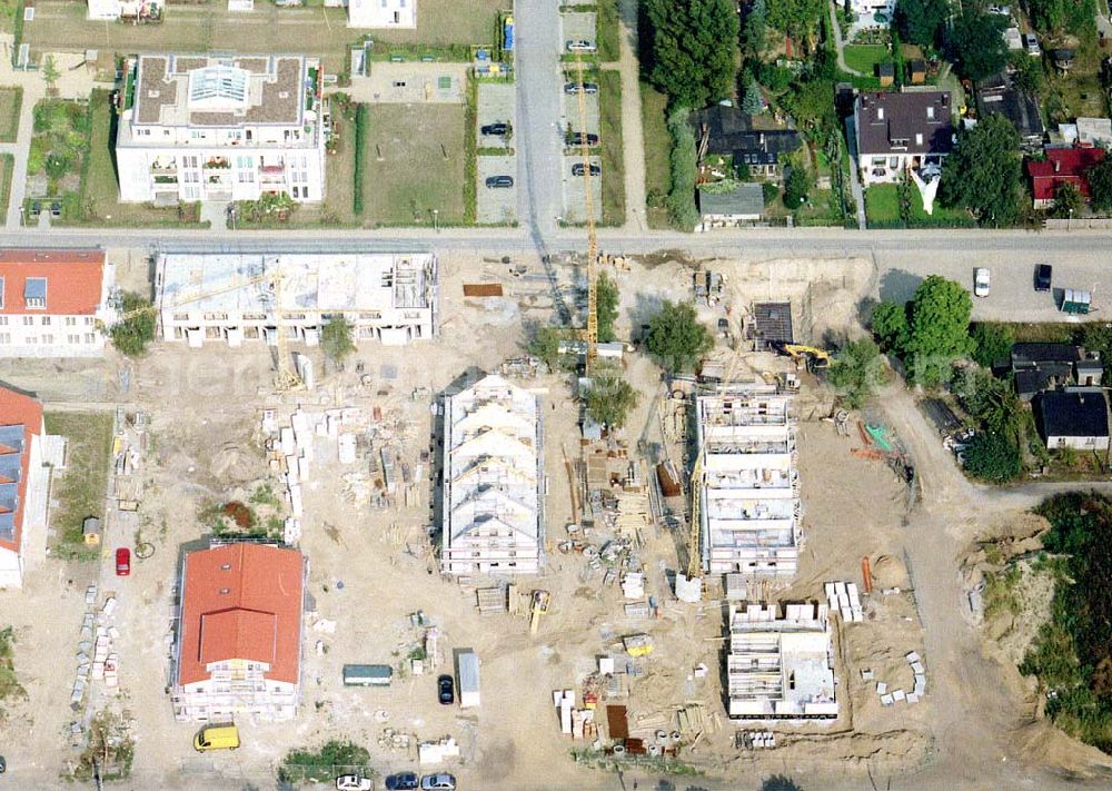 Berlin - Buchholz from above - Wohnhausneubau zwischen den Bereichen Schützenstraße und Jean-Cals-Weg in Berlin - Buchholz.