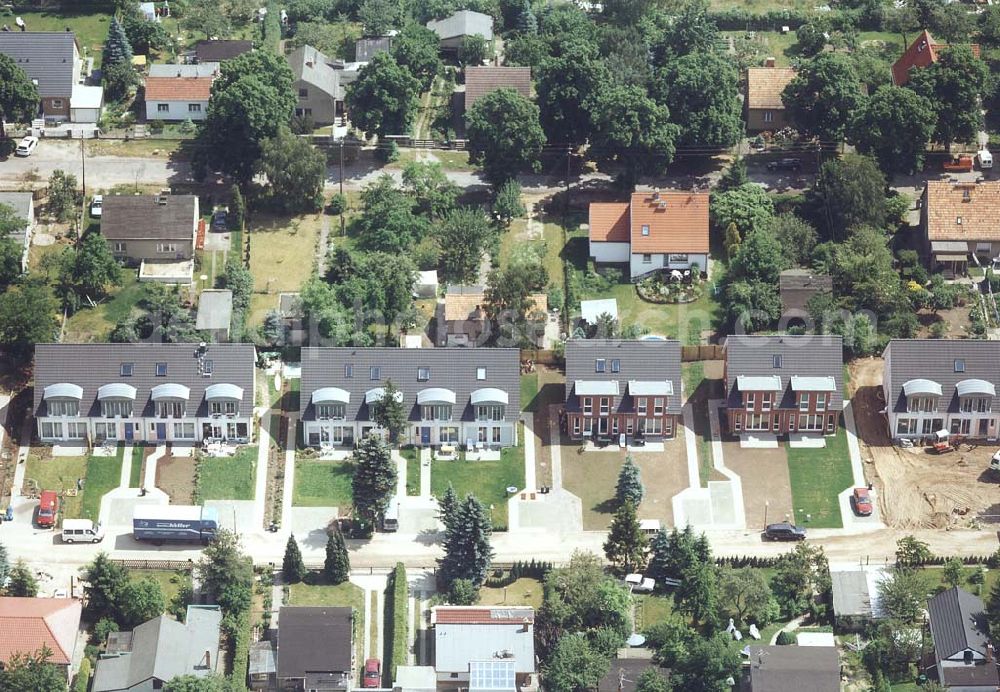 Aerial photograph Berlin - Buchholz - Wohnhausneubauprojekt der NCC-SIAB Bau GmbH in Berlin - Buchholz.