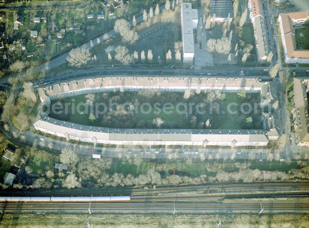 Aerial photograph Berlin - Karlshorst - Wohnhaussiedlung an der Stolzenfeldstraße in Berlin-Lichtenberg.