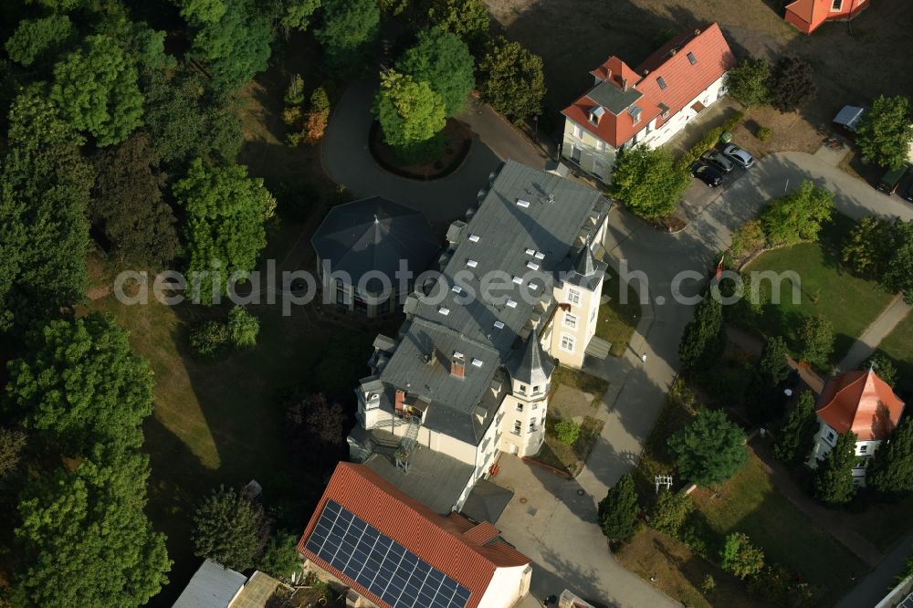 Aerial image Zehringen - Home for disabled people Gut Zehringen in Zehringen in the state of Saxony-Anhalt. The estate and premises are located on site of a former agricultural mansion in the center of the village