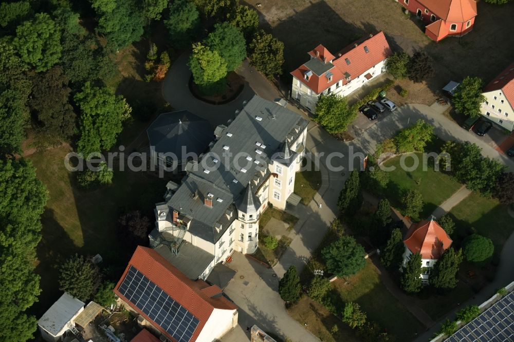 Aerial image Zehringen - Home for disabled people Gut Zehringen in Zehringen in the state of Saxony-Anhalt. The estate and premises are located on site of a former agricultural mansion in the center of the village