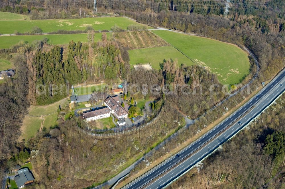 Arnsberg from above - Residence - Building on Breloh in the district Huesten in Arnsberg in the state North Rhine-Westphalia, Germany