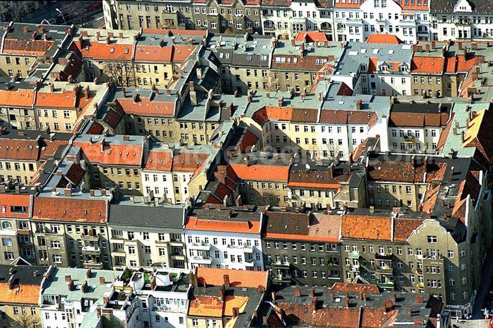 Aerial image Berlin-Prenzlauer Berg - Wohnhäuser