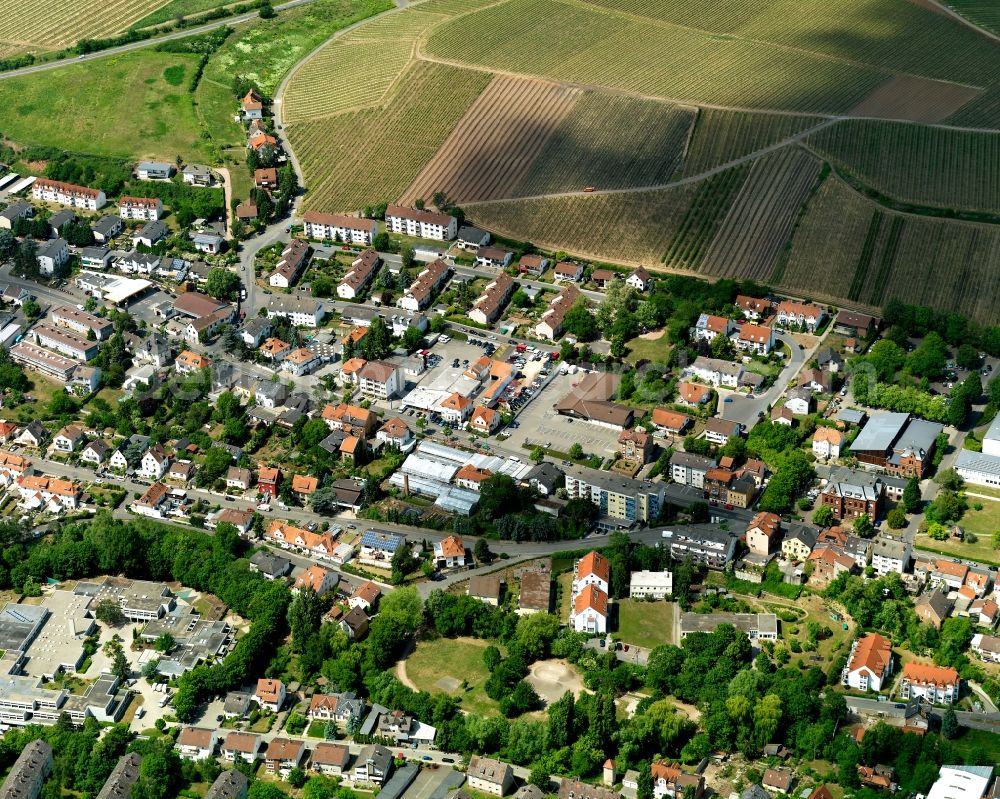 Aerial photograph Bad Kreuznach - View of residential houses in Bad Kreuznach in the state Rhineland Palatinate