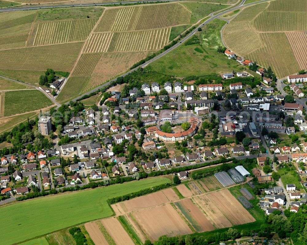 Bad Kreuznach from the bird's eye view: View of residential houses in Bad Kreuznach in the state Rhineland Palatinate