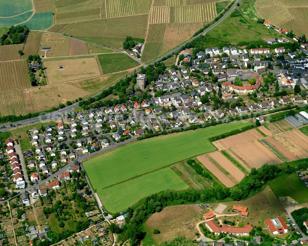 Aerial image Bad Kreuznach - View of residential houses in Bad Kreuznach in the state Rhineland Palatinate