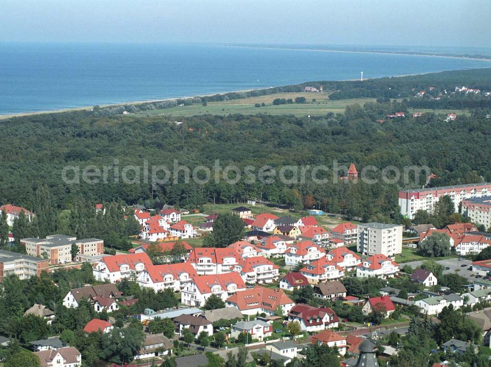 Aerial image Graal-Müritz - Wohnsiedlung Koppenheide der HAWO KG in Graal-Müritz. Kontakt: HAWO GmbH Planen u. Bauen & Co. Bauträger KG, Löwenzahnweg 3, 18181 Graal-Müritz, Phone: 038206-706 0, Fax: 038206-706 66, E-Mail: info@hawo-immobilien.com,