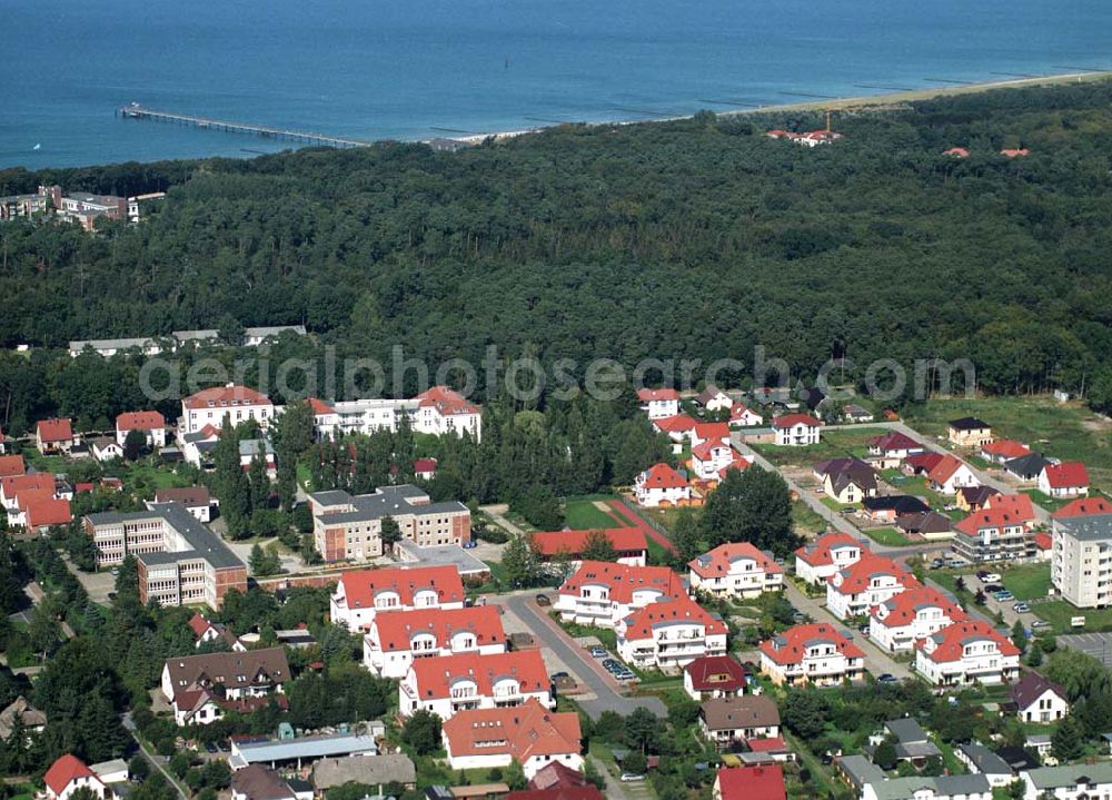 Aerial image Graal-Müritz - Wohnsiedlung Koppenheide der HAWO KG in Graal-Müritz. Kontakt: HAWO GmbH Planen u. Bauen & Co. Bauträger KG, Löwenzahnweg 3, 18181 Graal-Müritz, Phone: 038206-706 0, Fax: 038206-706 66, E-Mail: info@hawo-immobilien.com,