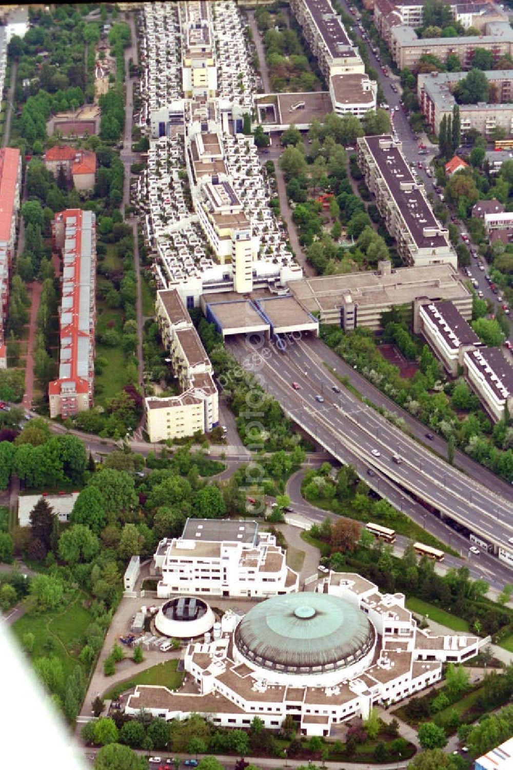 Aerial image Berlin / Schöneberg - Wohnhäuser Detmolderstraße Schöneberg