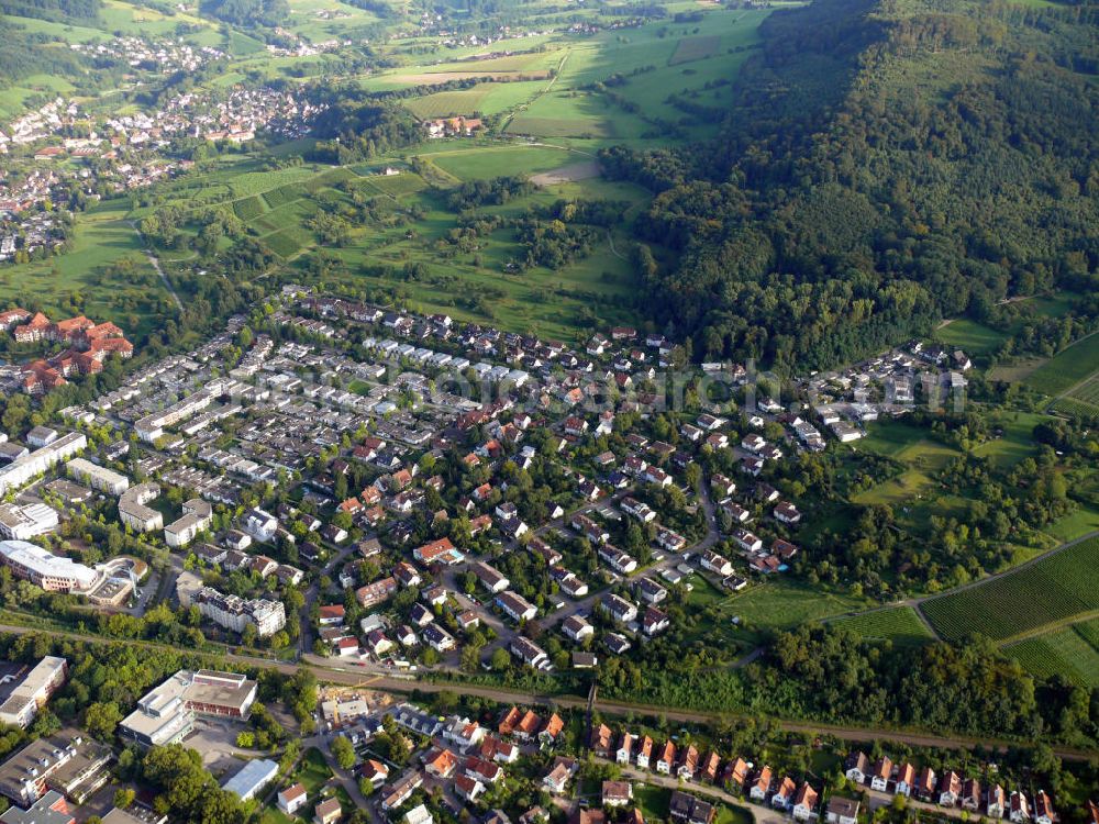 Freiburg im Breisgau from the bird's eye view: Mehrfamilienhäuser im Stadtteil St. Georgen in Freiburg, Baden-Württemberg. Blocks of flats in the district St. Georgen in Freiburg, Baden-Wuerttemberg.