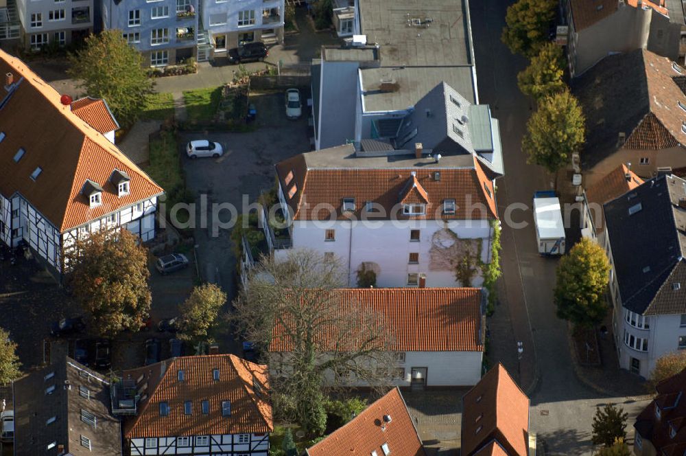 Aerial image Unna - Wohnhäuser an der Gerhart-Hauptmann-Strasse 29 in 59425 Unna - ein Projekt der Unternehmensgruppe Markus Gerold an der Vaerstbrücke 1 in 59425 Unna.