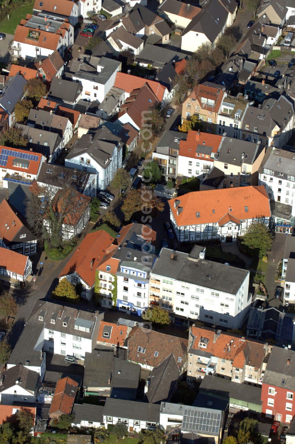 Aerial image Unna - Wohnhäuser an der Gerhart-Hauptmann-Strasse 29 in 59425 Unna - ein Projekt der Unternehmensgruppe Markus Gerold an der Vaerstbrücke 1 in 59425 Unna.