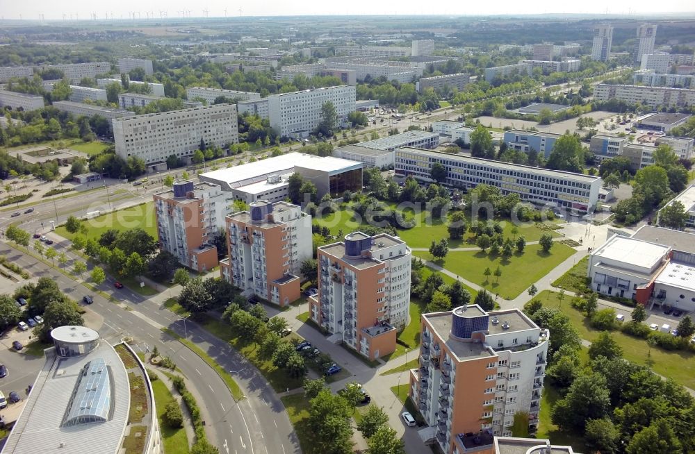 Aerial photograph Halle (Saale) OT Neustadt - View of residential buildings in the district of Neustadt in Halle ( Saale ) in the state Saxony-Anhalt