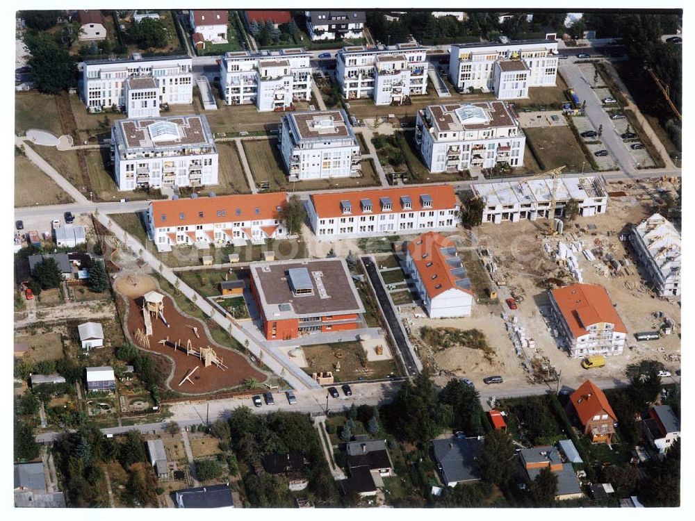 Berlin - Buchholz from above - Wohnneubau im Bereich der Schützenstraße und des Jean-Calas-Weges in Französisch - Buchholz in Berlin - Pankow. (Projekt der IKV mbH Wiesbaden).