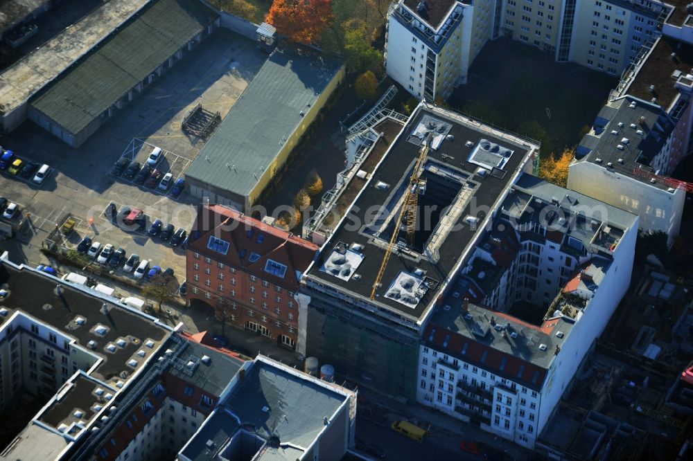 Berlin from above - Residential construction in the Chausseestraße / Boyenstraße in Berlin - Mitte