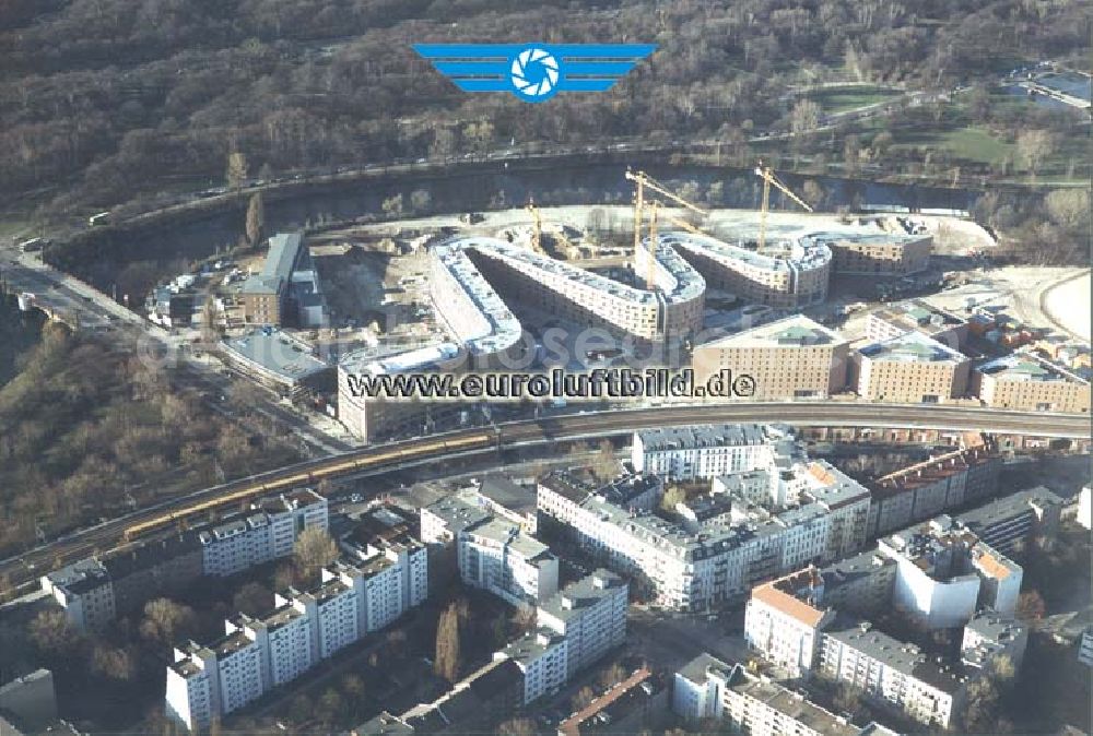 Aerial photograph Berlin - Moabit - Wohnneubau am Moabiter Werder in Berlin - Moabit.