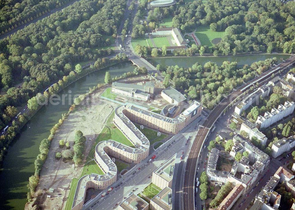 Aerial photograph Berlin - Moabit - Wohnneubau am Moabiter Werder in Berlin-Moabit.