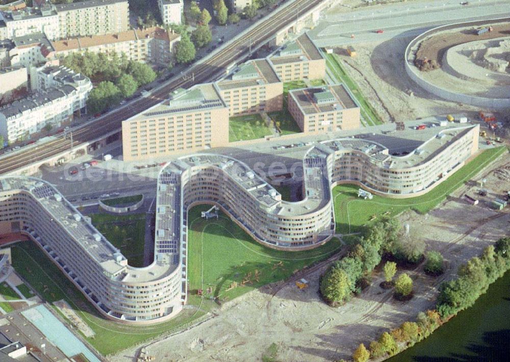 Aerial image Berlin - Moabit - Wohnneubau am Moabiter Werder in Berlin-Moabit.