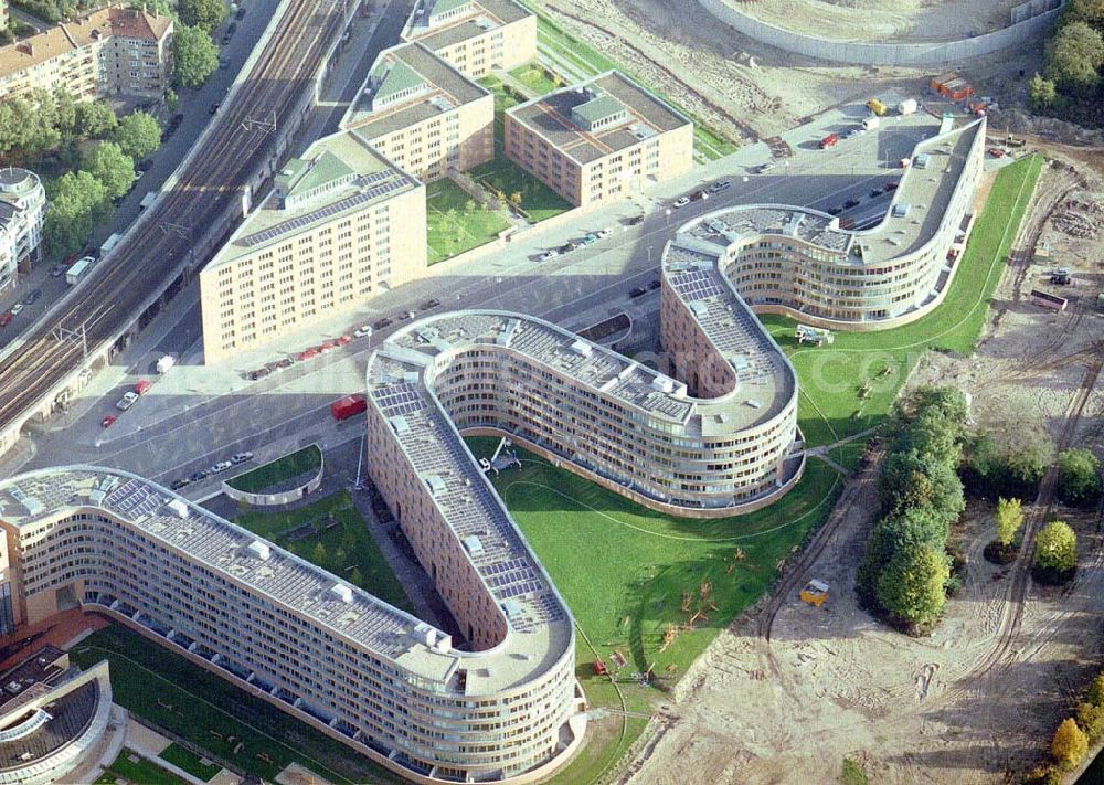 Aerial photograph Berlin - Moabit - Wohnneubau am Moabiter Werder in Berlin-Moabit.