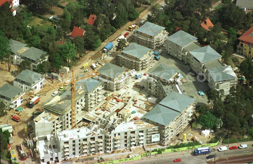 Potsdam-Drewitz from the bird's eye view: Wohnneubau in Potsdam Drewitz.