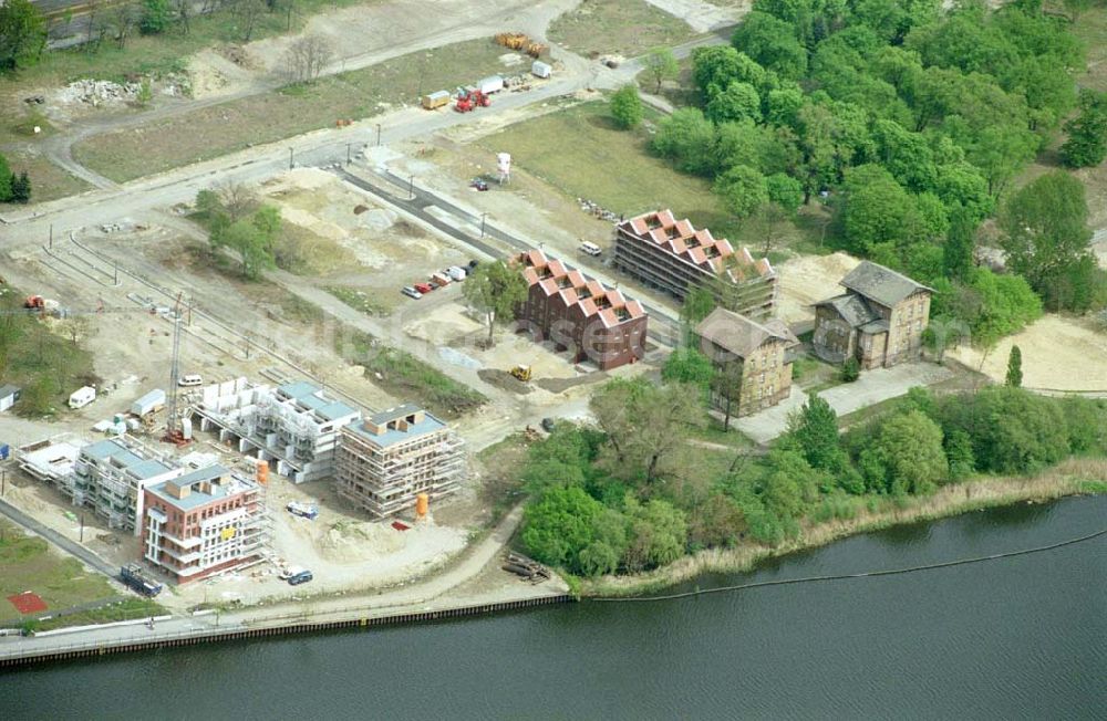 Berlin - Lichtenberg from above - Wohnneubau an der Rummelsburger Bucht durch die Unternehmensgruppe ZIEL in Berlin - Lichtenberg