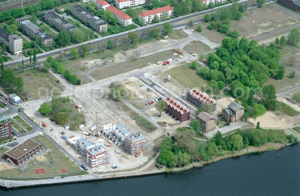 Aerial image Berlin - Lichtenberg - Wohnneubau an der Rummelsburger Bucht durch die Unternehmensgruppe ZIEL in Berlin - Lichtenberg