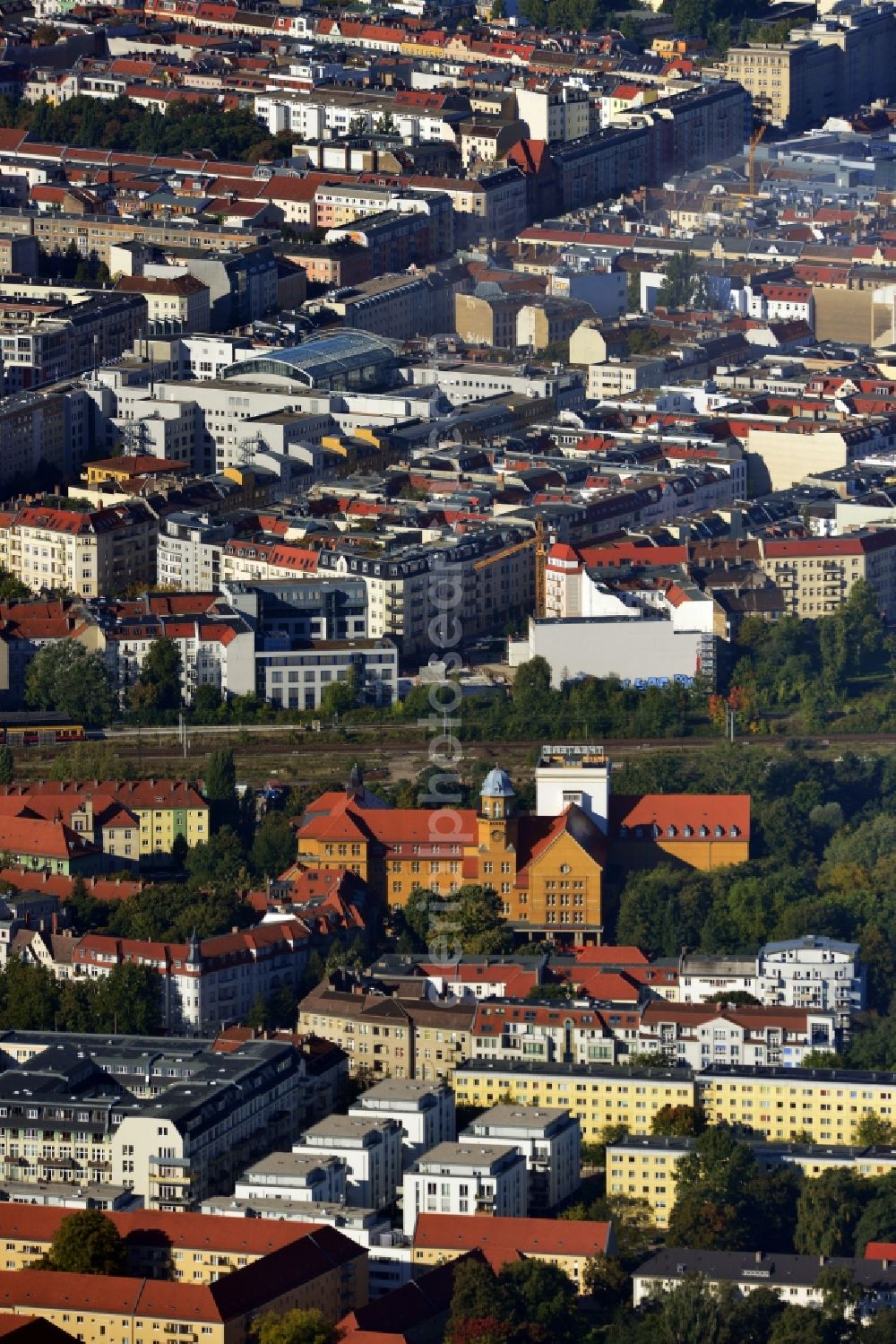 Aerial photograph Berlin Lichtenberg - Residential development - development with multi-family homes on the street moellensdorf in Berlin Lichtenberg