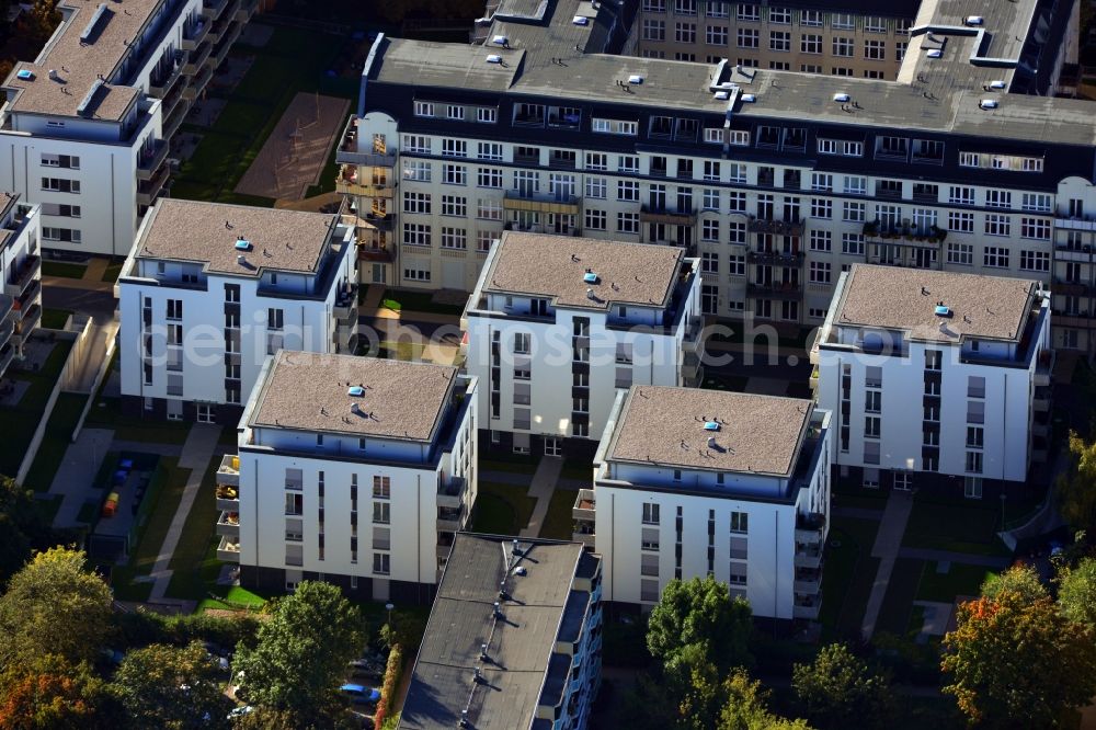 Aerial image Berlin Lichtenberg - Residential development - development with multi-family homes on the street moellensdorf in Berlin Lichtenberg