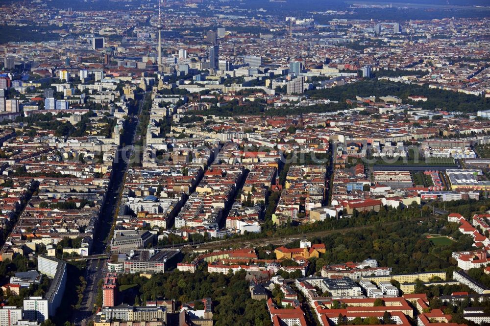 Aerial image Berlin Lichtenberg - Residential development - development with multi-family homes on the street moellensdorf in Berlin Lichtenberg