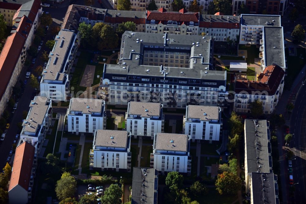 Aerial photograph Berlin Lichtenberg - Residential development - development with multi-family homes on the street moellensdorf in Berlin Lichtenberg