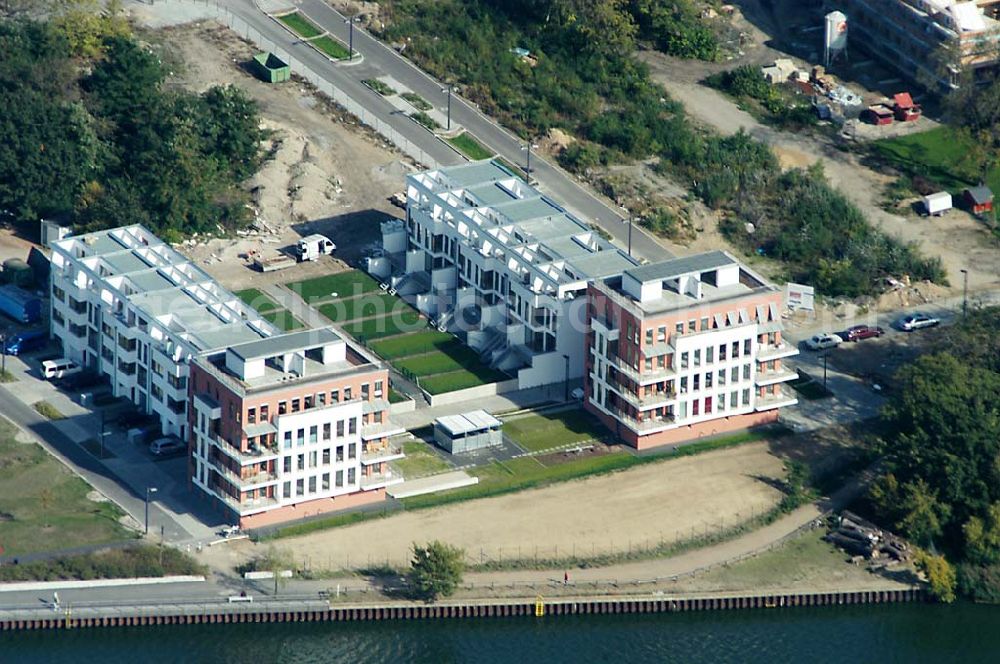 Aerial image Berlin - Lichtenberg - Wohnneubau der Unternehmensgruppe ZIEL an der Rummelsburger Bucht in Berlin - Lichtenberg